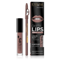 Eveline OH My Lips Liquid Matt Lipstik&Lip Liner 02